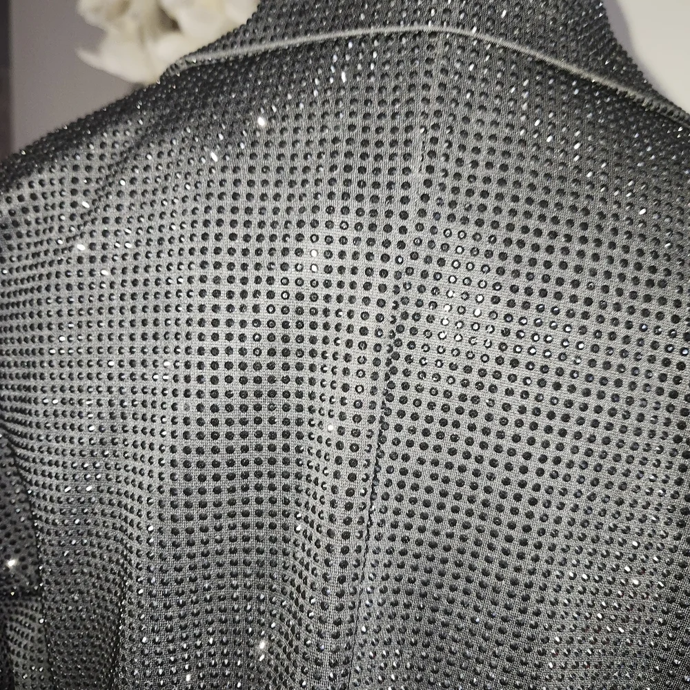 Steve Madden Black Sparkle Blazer - Picture 3 of 6